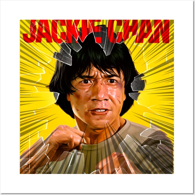 Jackie Chan art versi comic Wall Art by jokyhils